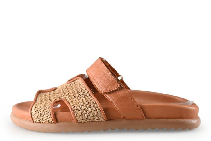 Laurent David Slippers in maat 39 Cognac, Kleding | Dames, Schoenen, Overige kleuren, Zo goed als nieuw, Slippers, Verzenden
