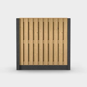 AktieAktie!!! Hout-Betonschutting geplaatst Vanaf 150,- Pmtr beschikbaar voor biedingen