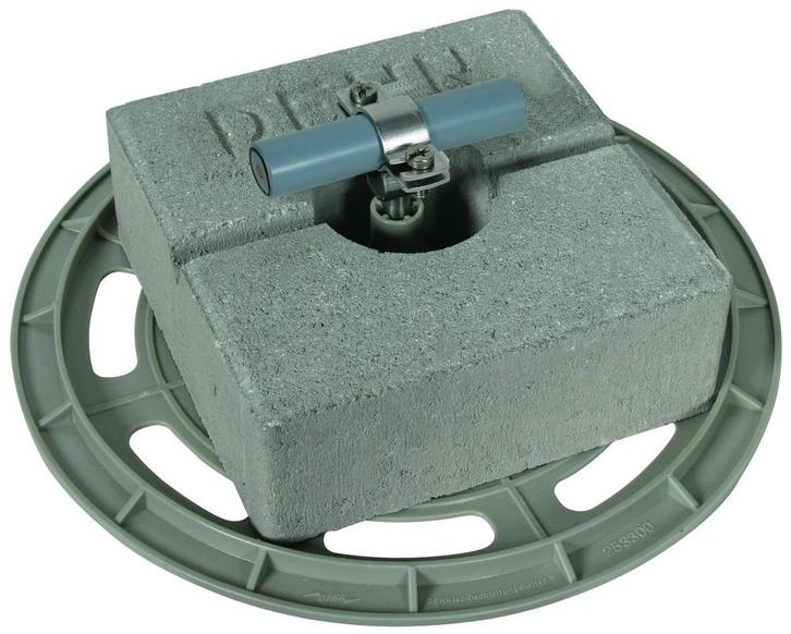 Dehn dakgeleiderhouder met steunplaat en betonblok - 253229, Doe-het-zelf en Bouw, Elektriciteit en Kabels, Verzenden