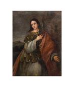 Spanish school (XVIII) - Santa Bárbara, Antiek en Kunst