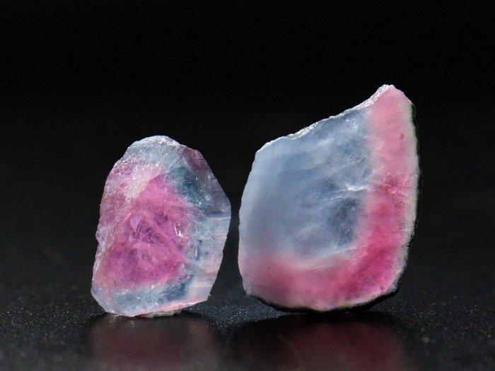 Uitzonderlijk matchend paar bicolore watermeloen, Verzamelen, Mineralen en Fossielen