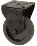 Bokwiel zwart met bevestigingsplaat 50 mm, Doe-het-zelf en Bouw, Zwenkwielen, Nieuw