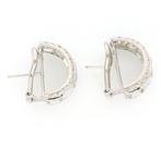 Zonder Minimumprijs - Oorbellen - 18 karaat Witgoud -, Nieuw