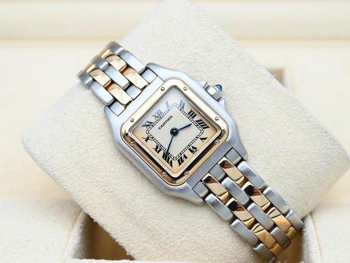 Cartier Panthere Ref. 1057917 Year 2000s (Box), Handtassen en Accessoires, Horloges | Dames, Goud, Zo goed als nieuw, Goud, Overige merken