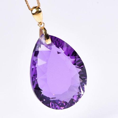Zonder Minimumprijs - Ketting met hanger - 18 karaat Geel, Handtassen en Accessoires, Antieke sieraden