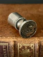 Europese Zilver Heraldiek zegelmatrice aristocraat - 3 cm