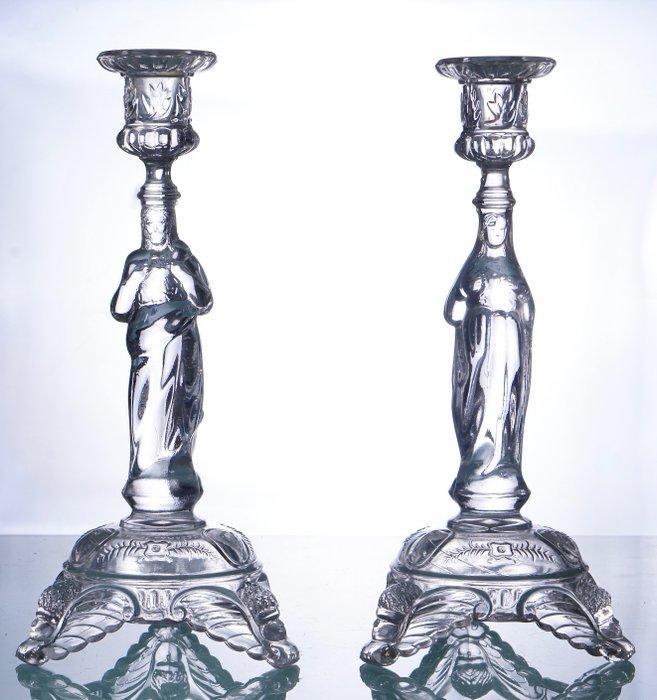 Val Saint Lambert - Chandelier - Verre, Antiek en Kunst, Kunst | Designobjecten