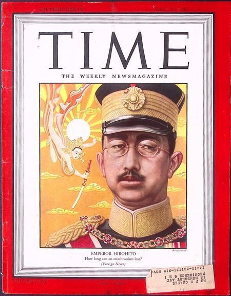 Cover Time Magazine1945 met Keizer Hirohito (lijst optie), Verzamelen, Militaria | Tweede Wereldoorlog, Foto of Poster, Verzenden
