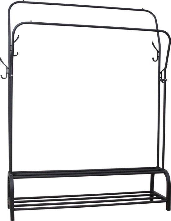 2dekans | ODADDY® Kledingrek Dubbel – Metaal – Met, Kleding | Dames, Kledinghangers, Ophalen of Verzenden