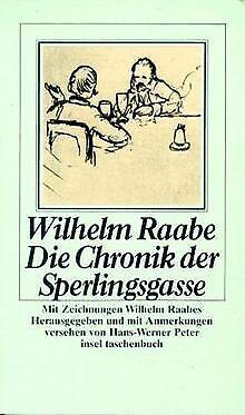 Die Chronik der Sperlingsgasse.  Raabe, Wilhelm  Book, Livres, Livres Autre, Envoi
