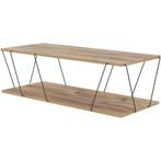 Salontafel - zwart en bruin - 120 cm lang - modern, Verzenden