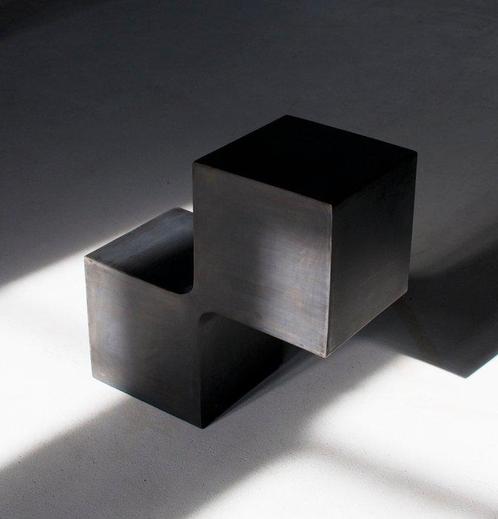 Pol Quadens - Table basse - Acier - Side cubes, Antiek en Kunst, Kunst | Designobjecten