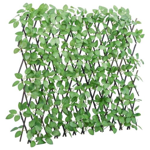 vidaXL Kunstplant klimop op latwerk uittrekbaar 180x65 cm, Tuin en Terras, Tuinhekken en Hekwerk, Nieuw, Verzenden