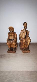Serre-livres (2) - Bois - Serre livre Don Quichotte, Antiek en Kunst