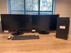 Desktop Tower PC i5 + 2× Samsung 24” Monitoren – Profes, Computers en Software, Desktop Pc's, Ophalen of Verzenden, Nieuw