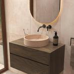 Salenzi Travertin Light Waskom 40x40x10cm Opbouwmodel, Doe-het-zelf en Bouw, Ophalen of Verzenden, Nieuw, Overige typen