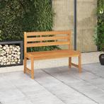 vidaXL Tuinbank 114 cm massief teakhout, Tuin en Terras, Verzenden, Nieuw