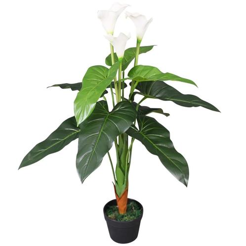 vidaXL Plante artificielle avec pot Lis Calla 85 cm, Huis en Inrichting, Woonaccessoires | Kunstplanten en Kunstbloemen, Verzenden