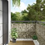 vidaXL Écran dintimité de balcon aspect pierre 500x90, Jardin & Terrasse, Verzenden, Neuf