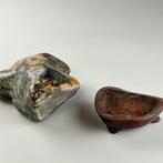 Pierre Suiseki japonaise avec formation cristalline de