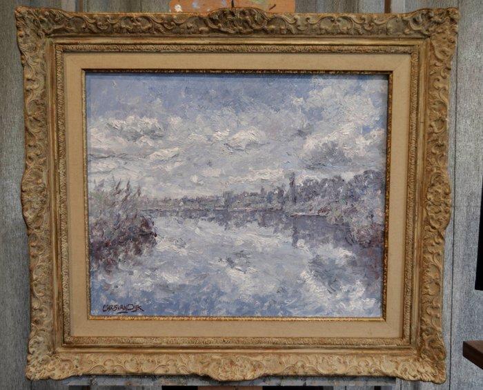 Chris van Dijk (1952) - Impressionist  Yonne, Antiek en Kunst, Kunst | Schilderijen | Klassiek