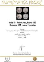 Spanje. Isabel II. Real Madrid 1852 / Barcelona 1853 Lote de