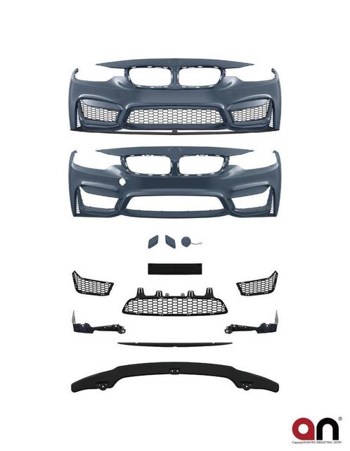 EVO M Look Voorbumper + Frontlip BMW 4 Serie F32 F33 B2212, Auto-onderdelen, Carrosserie, Nieuw, BMW, Voor