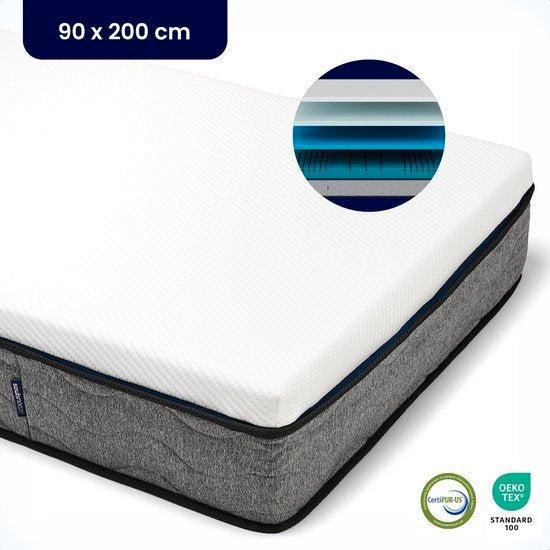 2dekans | Soulsnooze® FlexComfort Premium Matras 90 x 200 cm, Huis en Inrichting, Slaapkamer | Matrassen en Bedbodems, Ophalen of Verzenden