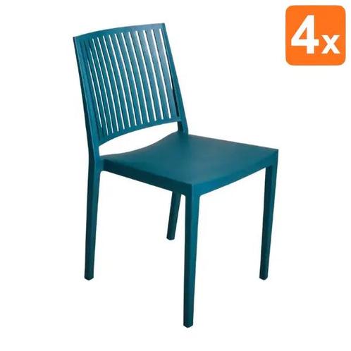 Stoelen | BALTIMORE | Kunststof | Blue | In-/Outdoor |, Zakelijke goederen, Horeca | Keukenapparatuur, Nieuw in verpakking, Verzenden