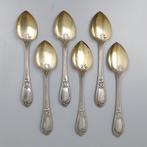 Hènin & Cie. (Parijs 1850-1900) Art-Nouveau IJslepels -