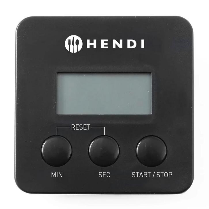 Kookwekker | Digitaal |  100 min. | 67x67x20(h)mm HENDI, Articles professionnels, Horeca | Équipement de cuisine, Envoi