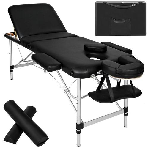 tectake 3 zones massagetafel-set met 5cm matras, rolkussens, Sports & Fitness, Produits de massage, Envoi
