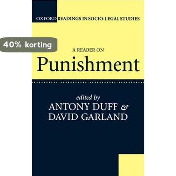 Reader on Punishment 9780198763536 R. A. Duff, Verzenden, R. A. Duff