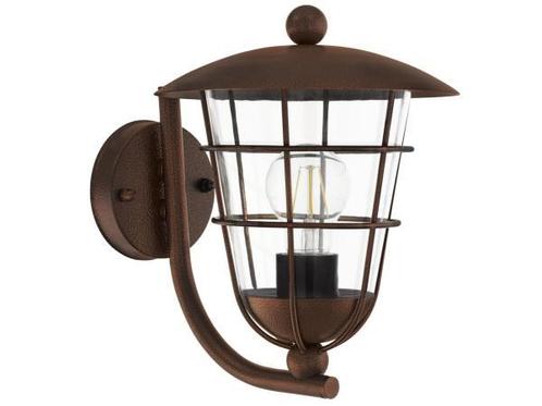 Veiling - EGLO Vintage Pulfero 1 buitenwandlamp bruin, Tuin en Terras, Buitenverlichting, Gebruikt