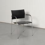 Thonet kantinestoel, zwart, 4-poot onderstel, Huis en Inrichting, Ophalen of Verzenden, Gebruikt