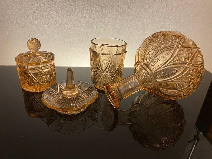 Toiletset (6) - Val Saint Lambert - Verre moulé, Antiek en Kunst, Kunst | Designobjecten