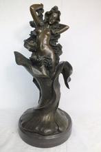 sculptuur, Naakte vrouw - 45 cm - Brons - Natuursteen, Antiek en Kunst