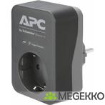 APC PME1WB-GR netstekker adapter Zwart, Grijs, Verzenden