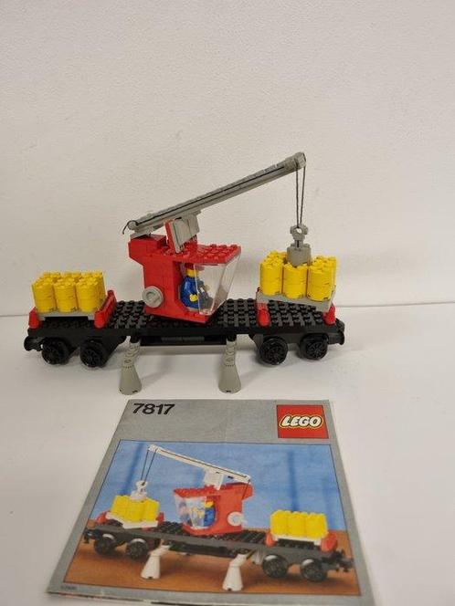 Lego - Trains - 7817 - 4,5 V/12 V Crane Wagon - 1980-1989, Kinderen en Baby's, Speelgoed | Duplo en Lego