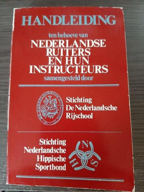 Handleiding ten behoeve van Nederlandse ruiters en hun, Livres, Livres de sport, Envoi