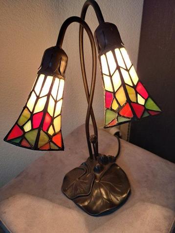 Tiffany stijl lamp - Lampe de table - Lys de style Tiffany -