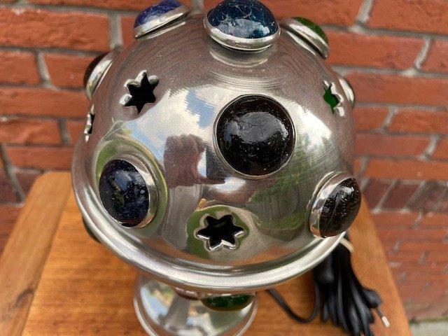 Lamp - Staal - Space Age Sputnik, Antiek en Kunst, Curiosa en Brocante