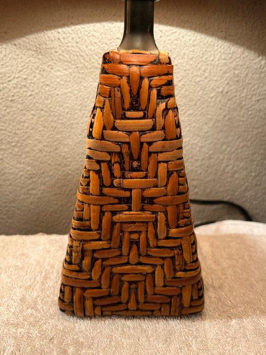 Lampe de table (2) - Rattan Obelisk - Rotin, Antiek en Kunst, Curiosa en Brocante