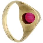 Ring - 18 karaat Geel goud - 2.05ct. tw. Robijn - 18k Gold, Handtassen en Accessoires, Ringen, Nieuw