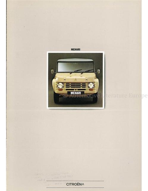1982 CITROEN MEHARI BROCHURE ITALIAANS, Boeken, Auto's | Folders en Tijdschriften, Ophalen of Verzenden