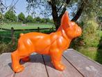 Beeld, French bulldog orange garden or for indoor - 39 cm -