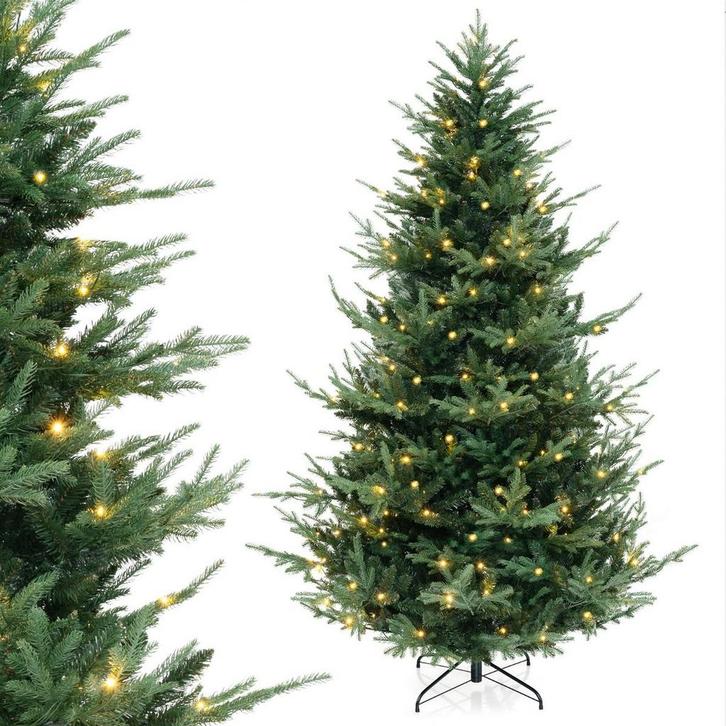 2dekans | Coast Kunstkerstboom 240 cm Groen – Scharnierend –, Diversen, Kerst, Ophalen of Verzenden