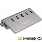 Delock 64182 USB 10 Gbps hub met 4 USB Type-A poorten + 1, Computers en Software, USB Sticks, Verzenden, Nieuw