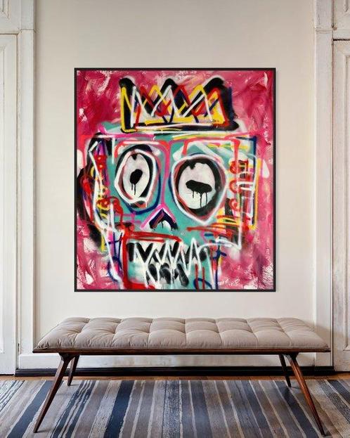Timo Wedell (1994) - Angst vor Vernunft Like Basquiat - XL, Antiek en Kunst, Kunst | Schilderijen | Modern