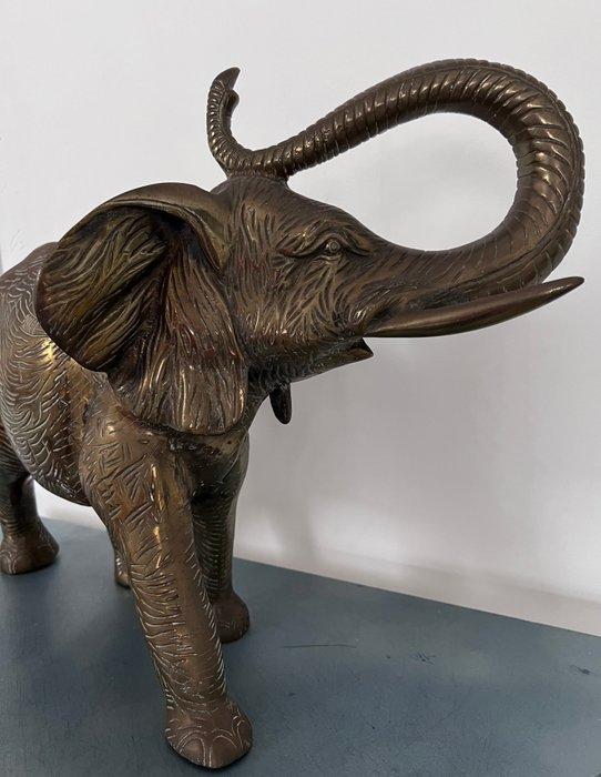Beeldje - Olifant - Brons, Antiek en Kunst, Curiosa en Brocante